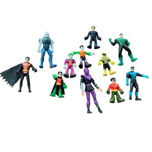 Lot of 11 super hero and villian action figures